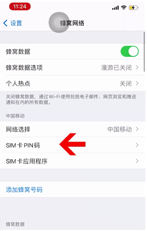 沅陵苹果14维修网分享如何给iPhone14的SIM卡设置密码 