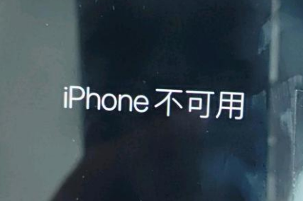 沅陵苹果服务网点分享锁屏界面显示“iPhone 不可用”如何解决 